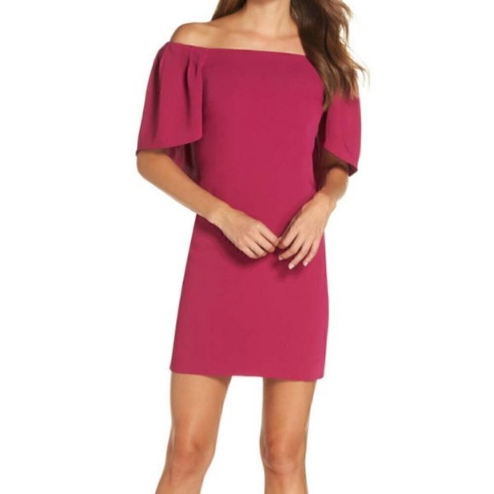 NWT Trina Trina Turk Zeal Off-the-Shoulder dress sz 8